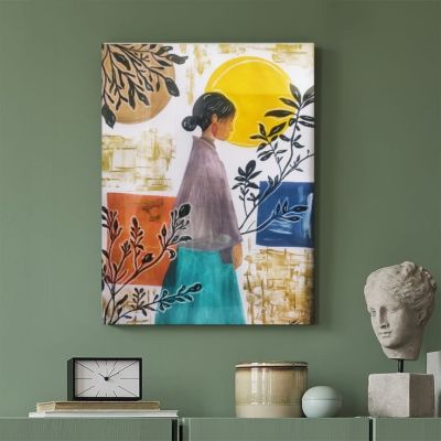 Abstract Painting Girl 