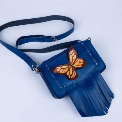 Genuine leather crossbody bag