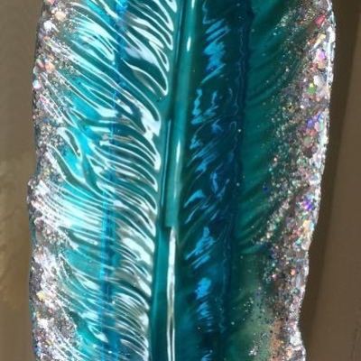 Resin feather tray