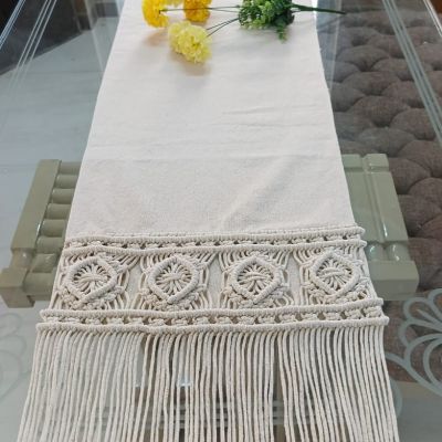 Macrame table runner