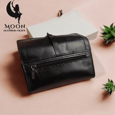 Women's handmade genuine leather wallet 