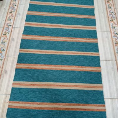 Hand woven wool carpet