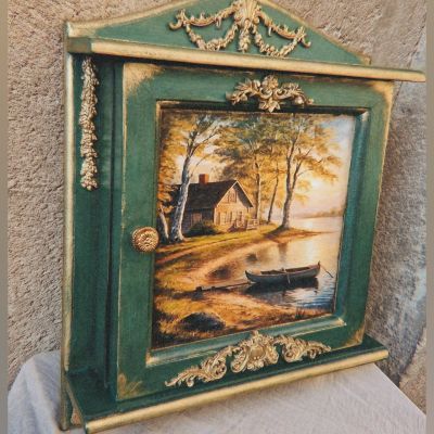 Antique key box