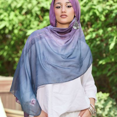 Purple majesty modal scarf