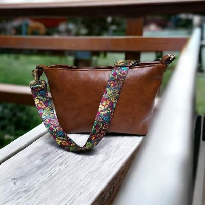 Cross bag made with hand