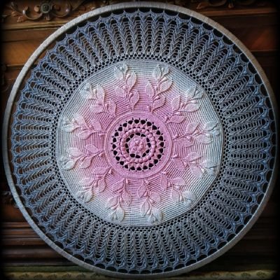 Handmade crochet tableau