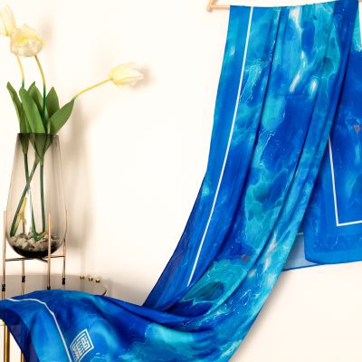 Azure breeze - silk satin 