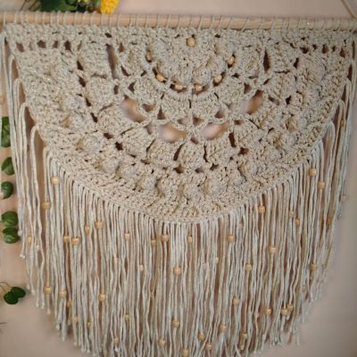 crochet  boho wall hanging 