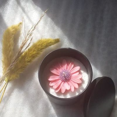 flower candle jar ( 200 gm ) 