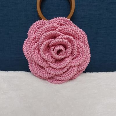 Crochet flower bag