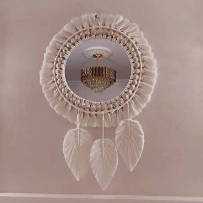 Mirror boho macrame