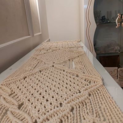 Macrame tablecloth