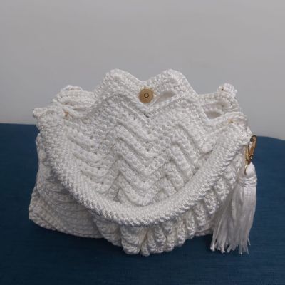 Crochet shell bag