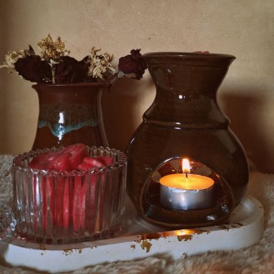  Scented Candles Fondue package with burner 