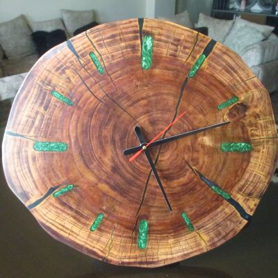 Wooden wall clock