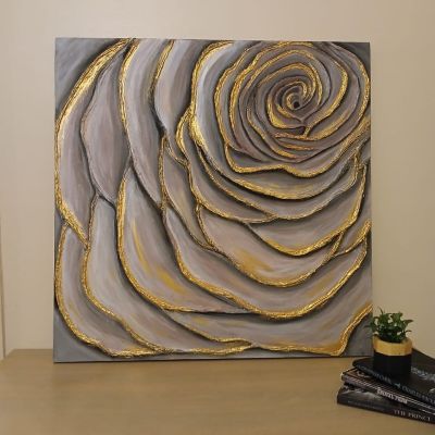 Handmade rose texture painting