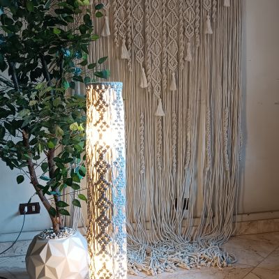 Macrame lampshade 