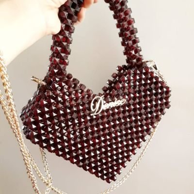  Crystal heart bag