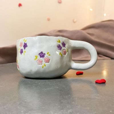 100% handmade porcelain mug