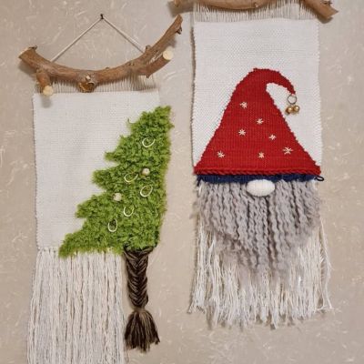 Christmas wall decoration 2 pieces 