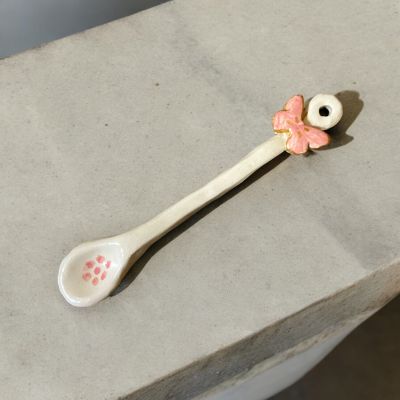 Handmade porcelain spoon 