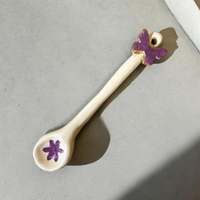 Handmade porcelain spoon 