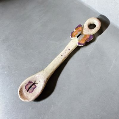 Handmade porcelain spoon 