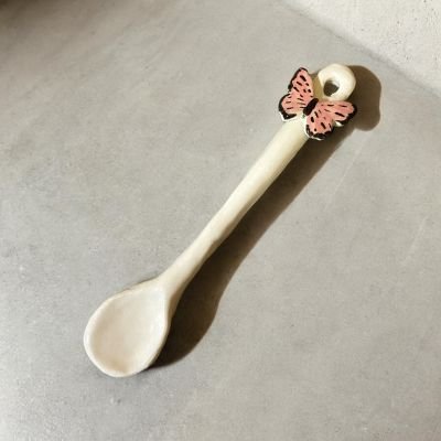 Handmade porcelain spoon 