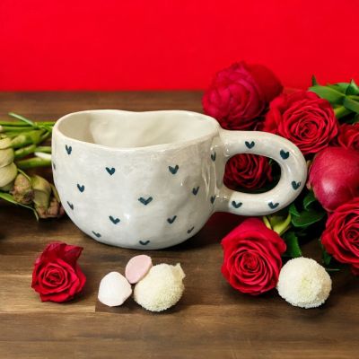 Handmade porcelain mug 