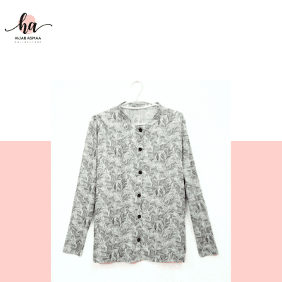 Cotton Blouse with Feather Printed