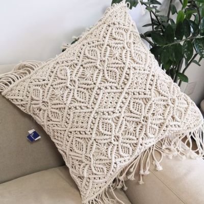 Macrame cushion