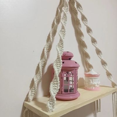 Macrame with wooden holder 