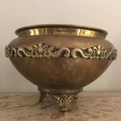 Copper cachepot 