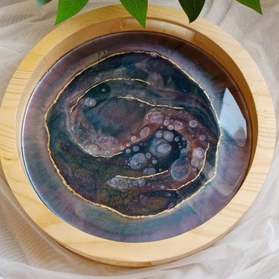 Resin wood tray