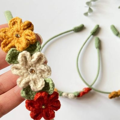 triple flower headband