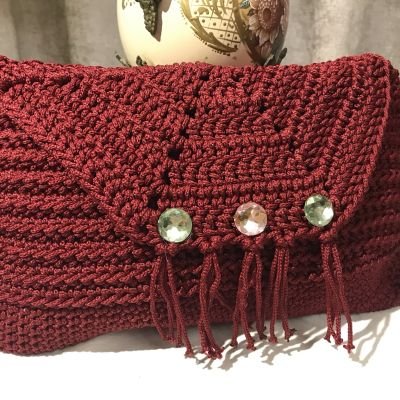 Woman’s crochet handbag