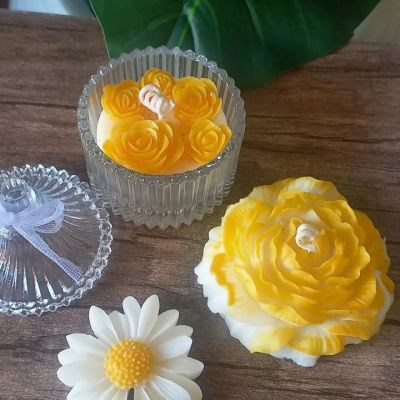 Set (mini jar / rose rose / sunflower rose)