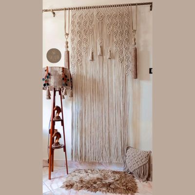 Macrame curtain