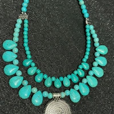  Turquoise stone necklace