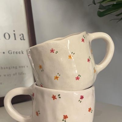 Floral  ceramic mug