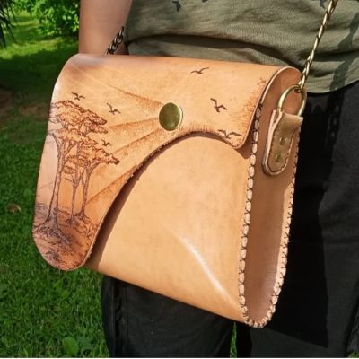 Cross bag (tree pyrography)