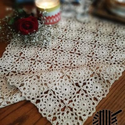 Crochet table runner