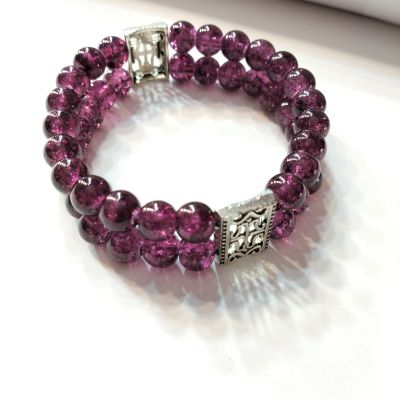 Bracelet with purple colour