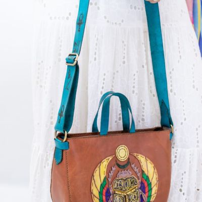 Genuine leather scarab bags