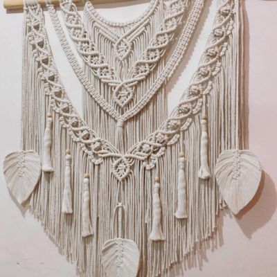 Wall hanging macrame