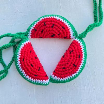 Watermelon keychain