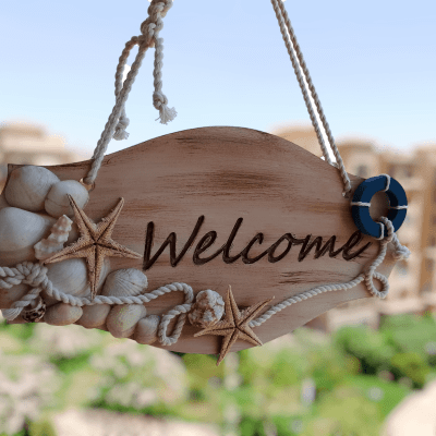 Handmade Welcome sign 