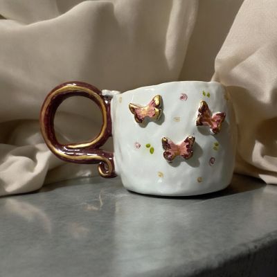 Handmade porcelain mug