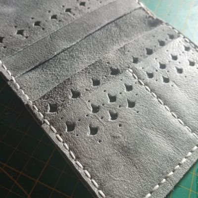 Grey Genuine Leather Wallet