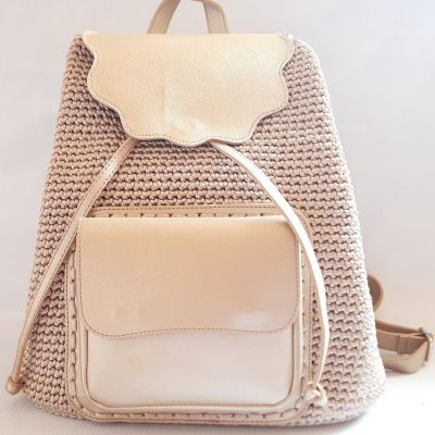 Crochet backpack